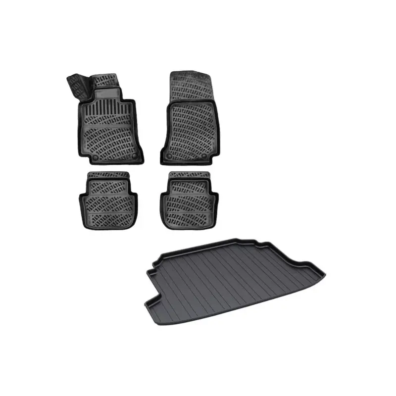 Audi A3 2008 Custom-Fit 3D Floor Mats And Trunk Liner Set