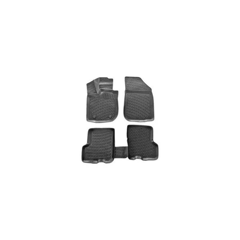 Citron C3 2016 And Later 3D Black Floor Mats