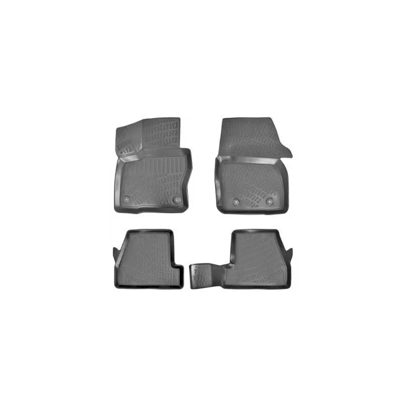 Ford Focus 3 3D Black Floor Mats | 20112014
