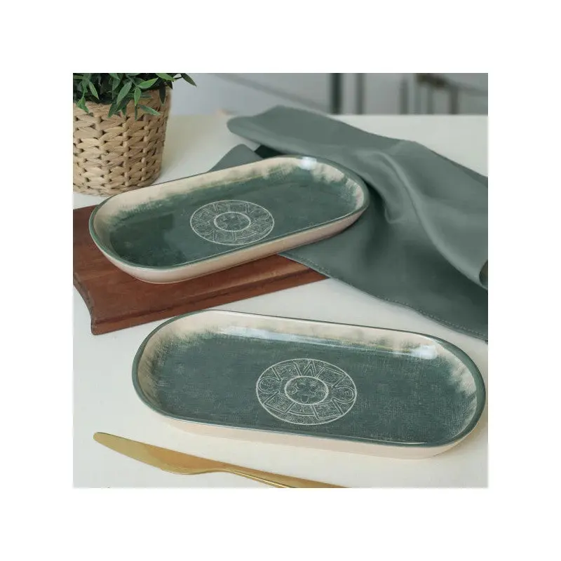 Keramika Maya Noyan Boat Plate 28 Cm 2 Pieces 20790