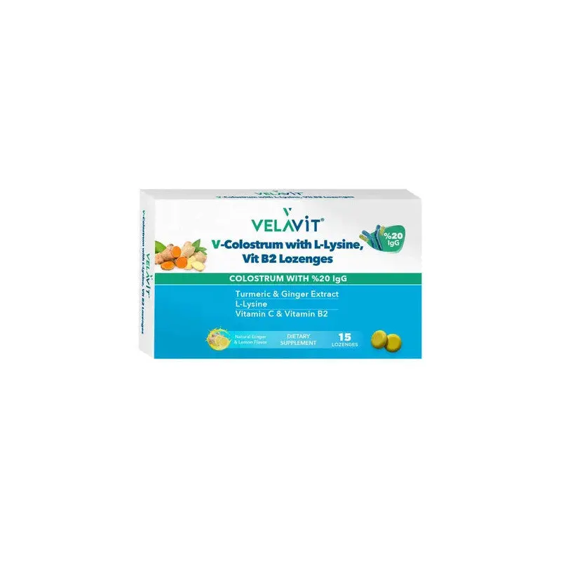 Velavit V-Colostrum With L-Lysine 15 Pastilles