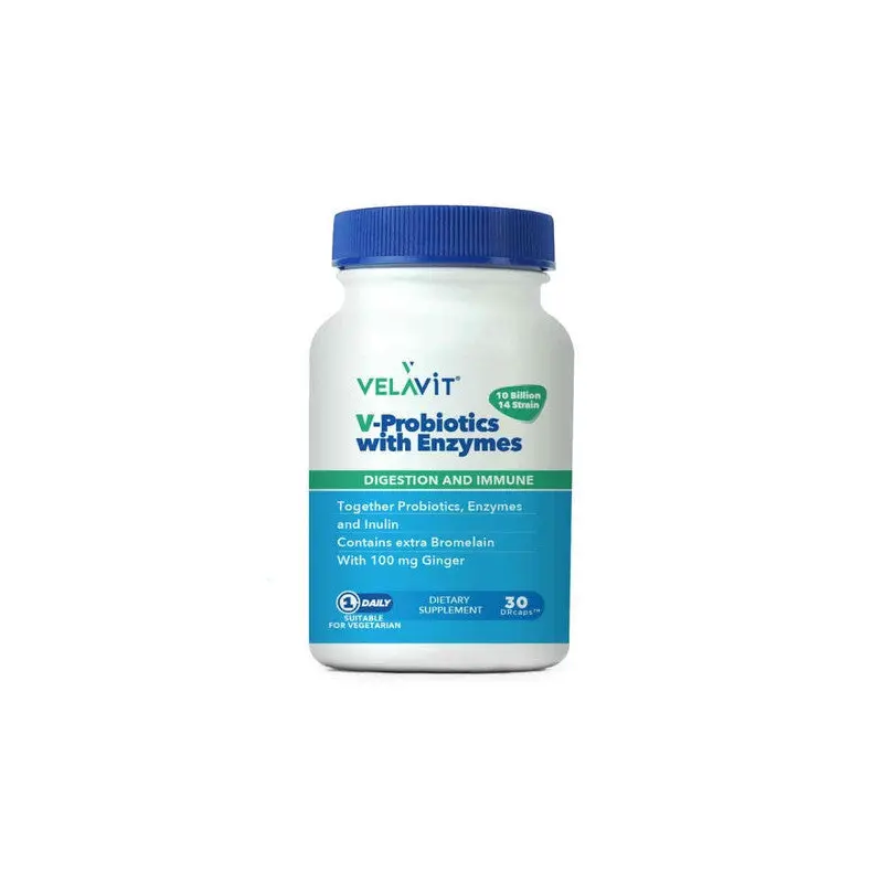 Velavit V-Probiotics With Enzymes 30 Capsule