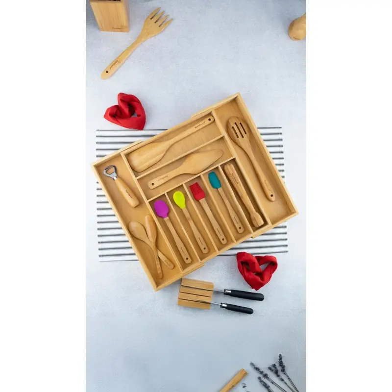 Bambum Cassandra - Adjustable Drawer Cutlery Organizer