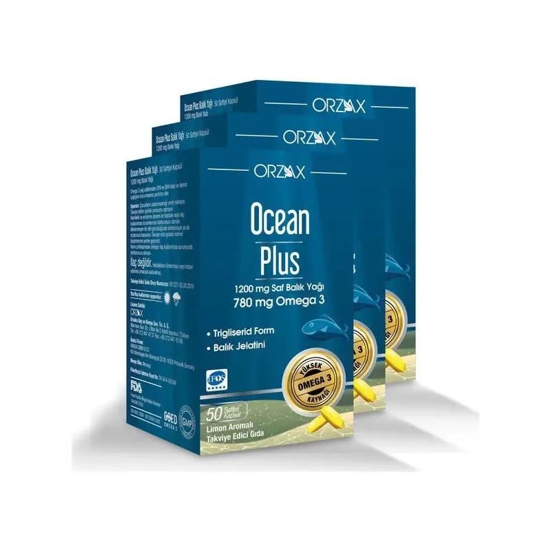 Ocean Plus 1200 Mg 50 Capsules (3 Boxes)