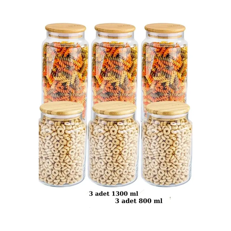 Zone 6 800Ml And 1300Ml Glass Storage Container Set