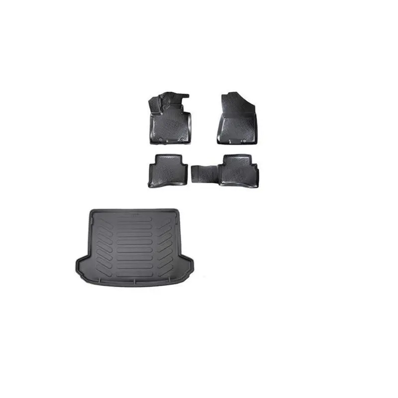 Kia Sportage 3D Mat + 3D Trunk Floor Mat Black Set 2016-2020