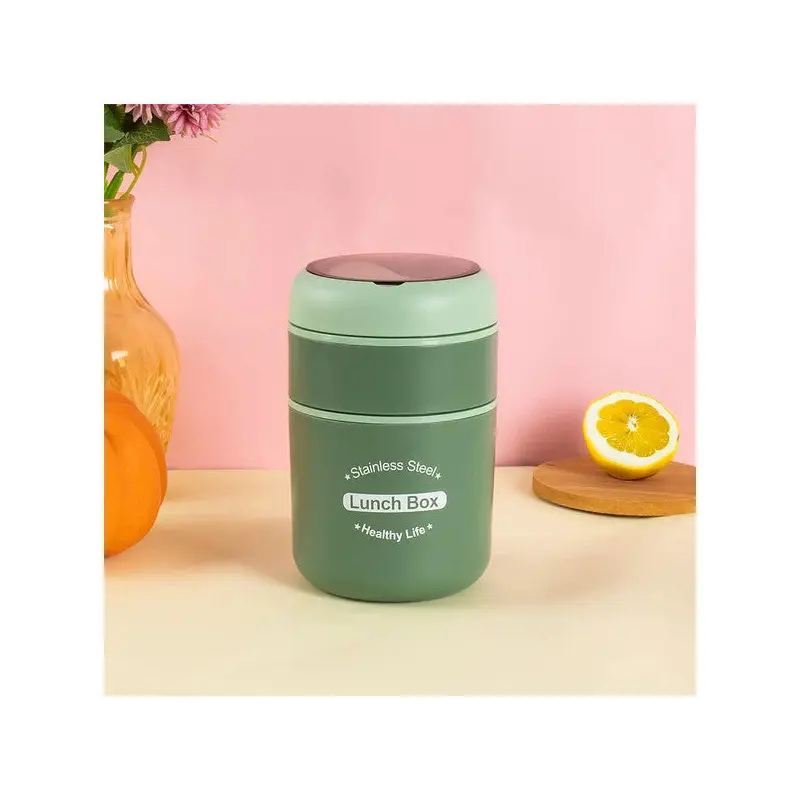 Porsima 66720 Food Thermos Steel Food Thermos Lunch Box Portable Food Container Thermos 710Ml - Green