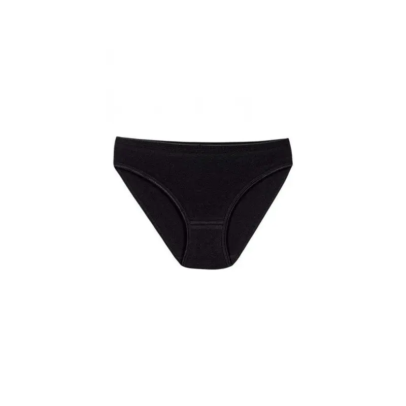 12 Pieces Yldz Women's Lycra Non-Trace Bikini Panties Black 3726
