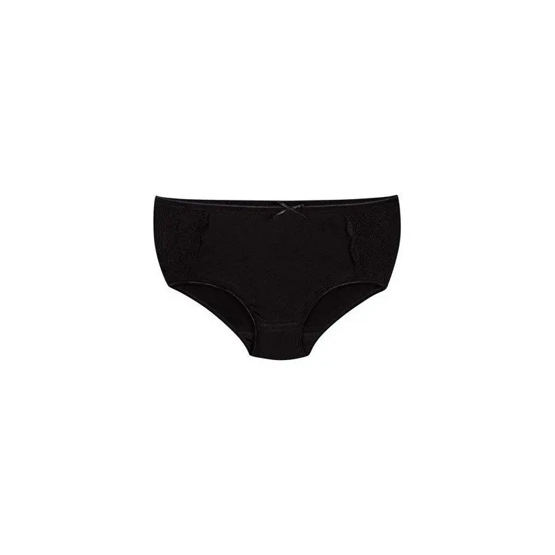 6 Pieces Yldz Women's Lycra Laced Bato Panties Black 3796