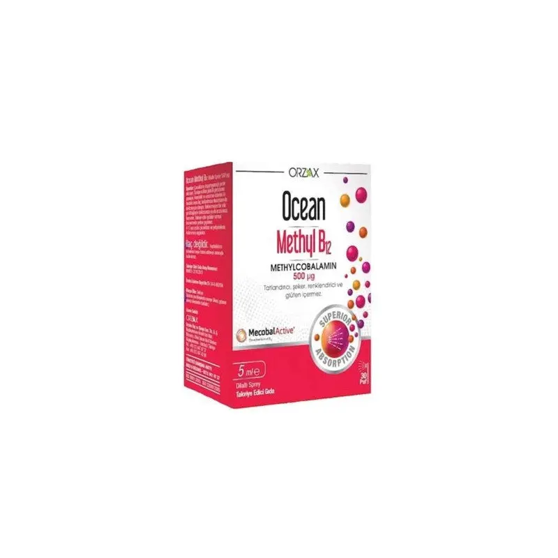 Ocean Methyl B12 500 Mcg Sublingual Spray 5 Ml