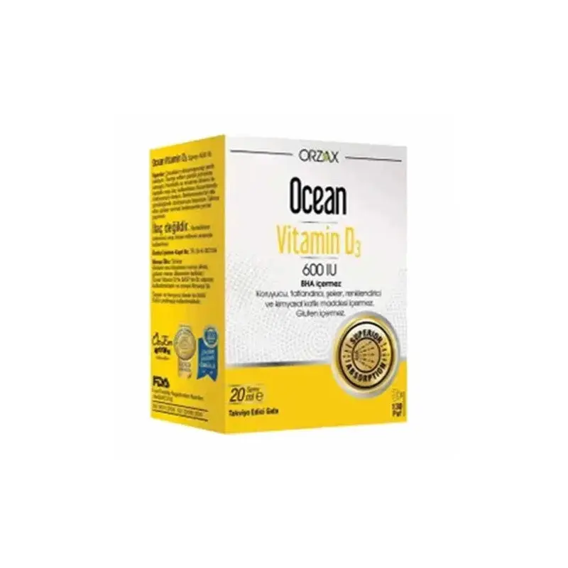 Ocean Vitamin D3 600 Iu Spray 20 Ml