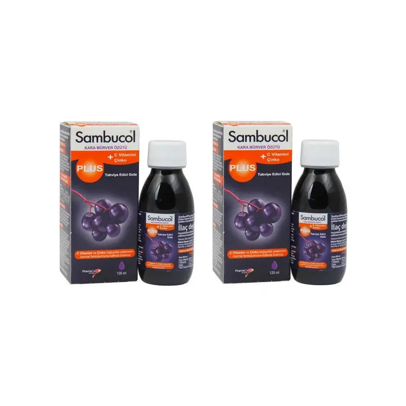 Sambucol Plus Syrup 120 Ml 2 Pieces