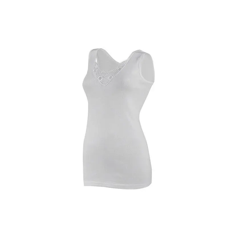 6 Pack Yldz Women's Lace Wide Strap Undershirt 2027