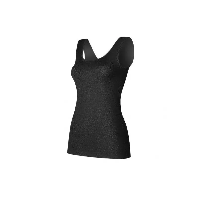 6 Piece Yldz Women's Houndstooth Wide Strap Undershirt Black 2258