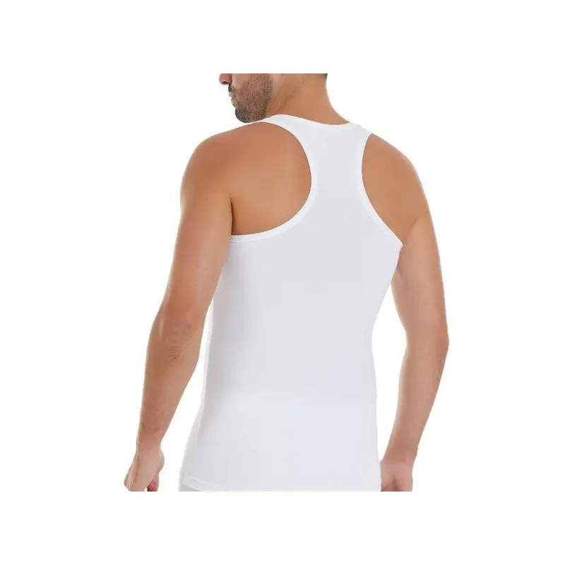 6 Pieces Yldz Men's Lycra Sports Undershirt White 375