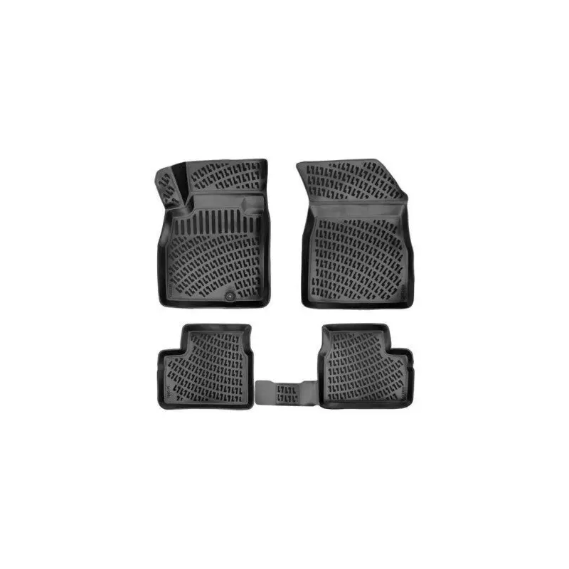 Nissan Micra 3D Mat Pool 4 Piece Black Set For 2016-2019