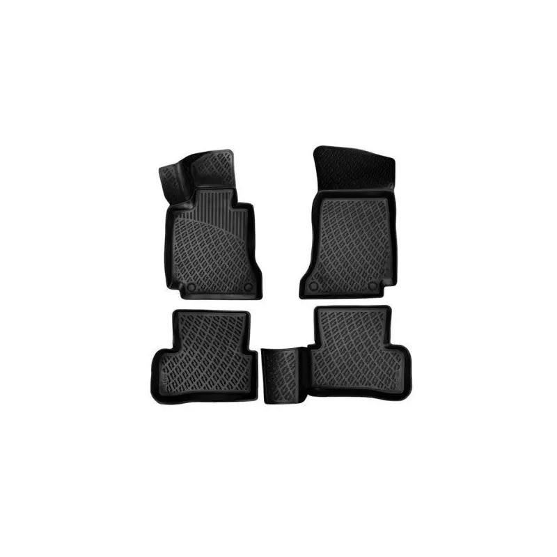 Mercedes C Series W205 2014 3D Floor Mat Black