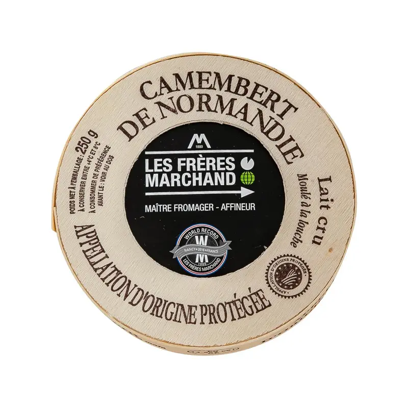 LES FRERES MARCHAND Camembert de Normandie AOP Raw Milk Cheese (250g)