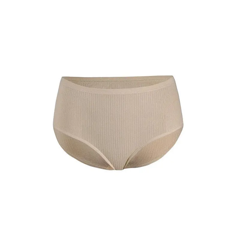 6 Pieces Yldz Striped Women's Ribbed Bato Panties 3586