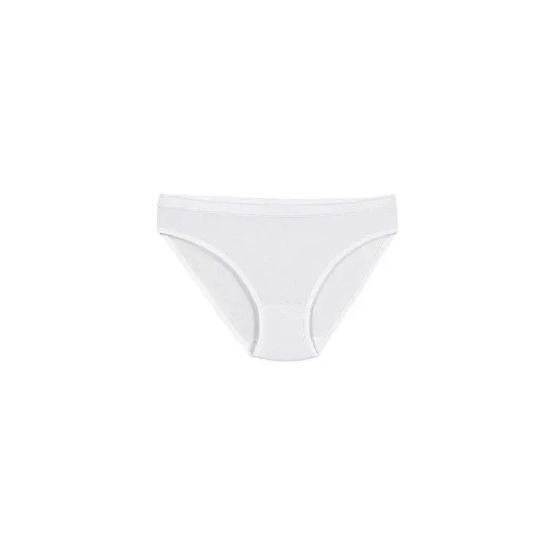 6 Pieces Yldz Women Ribana Bikini Panties White 3700