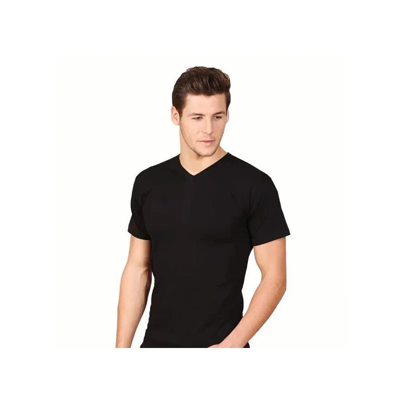 6 Pcs Berrak Men's Short Sleeve Undershirt Color 1006