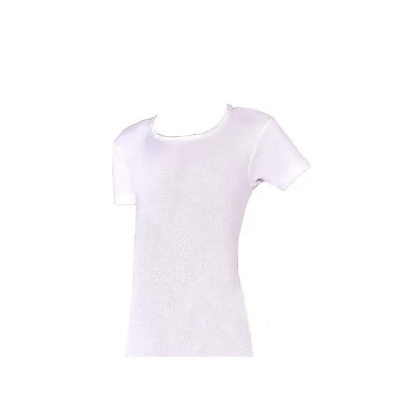 6 Pieces Berrak Girls Short Sleeve Undershirt White 2508
