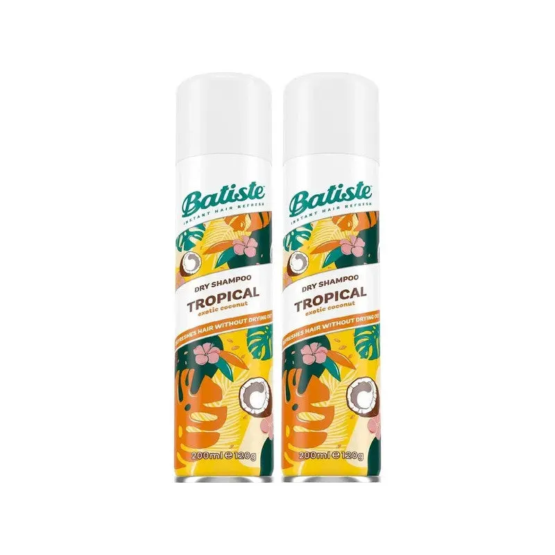 Batiste Tropical Dry Shampoo 2 X 200 Ml