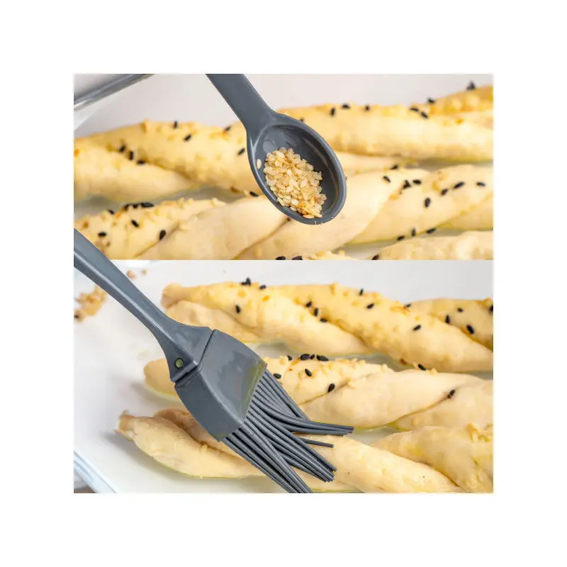 Porsima 1102 Slide Spoon Leakproof Lid Labeled Oil Can 14 Piece Spice Set Anthracite