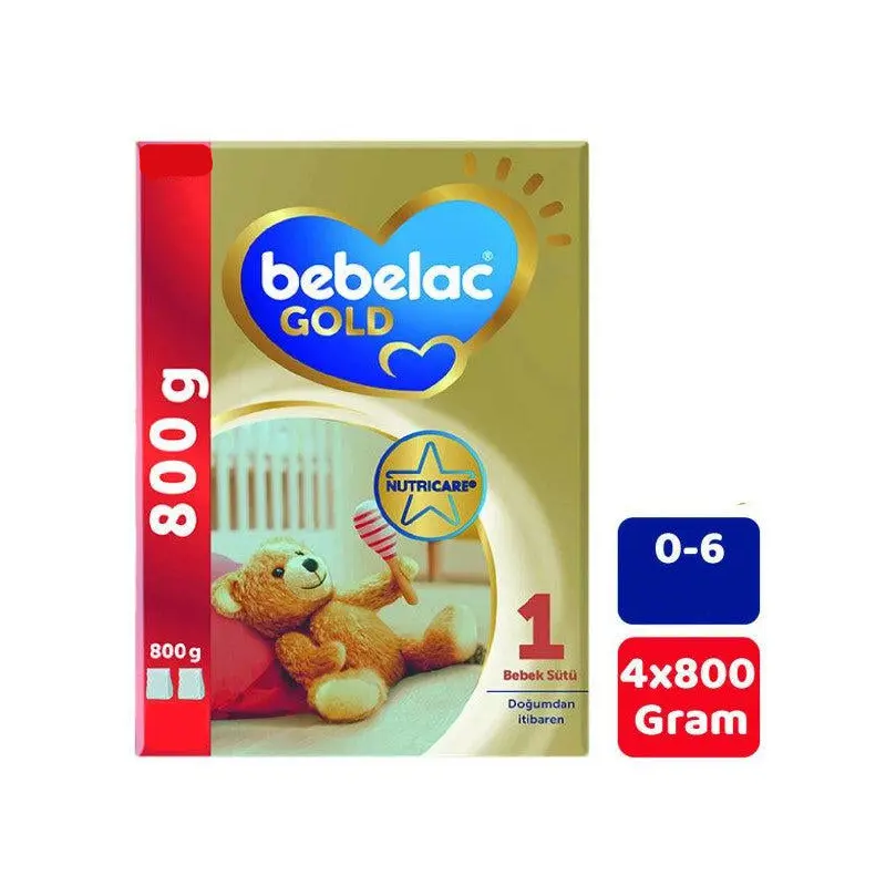 Bebelac Gold 1 Baby Milk 800 Gr 4 Pack