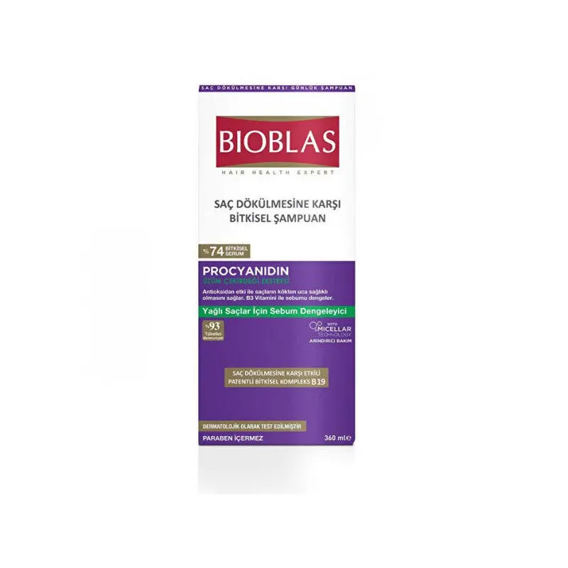 Bioblas Procyandn Herbal Shampoo Against Hair Loss 360X3 1080 Ml