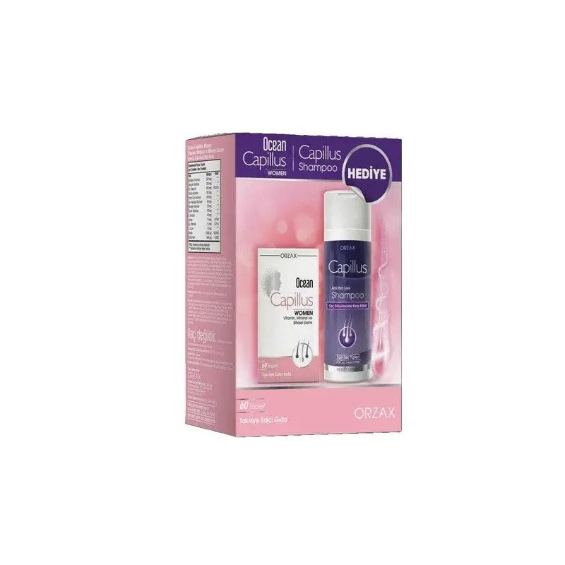 Ocean Hair Women 60 Tablets + Hair Shampoo 200Ml Gift