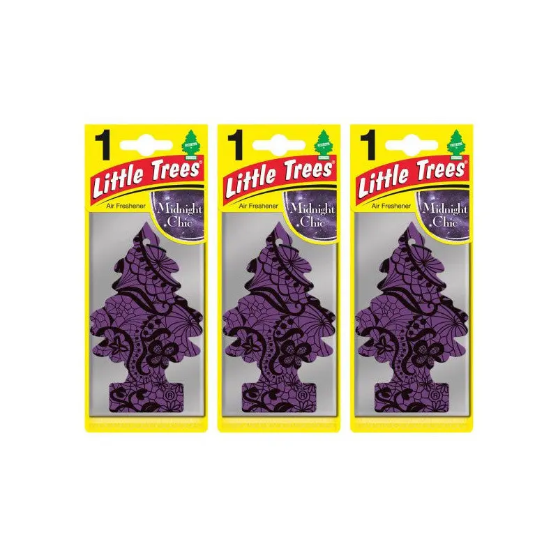 Little Trees 3 Pieces Midnight Chic, Car Fragrance
