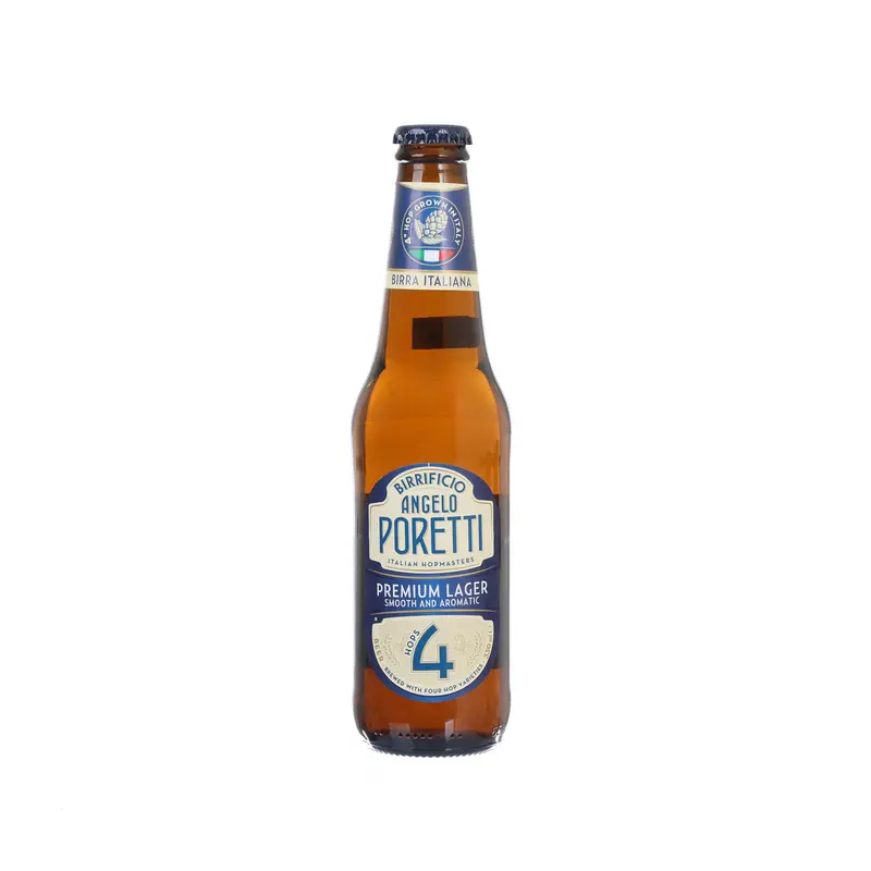 ANGELO PORETTI Premium Lager (Alc. 5%) [Bottle]  (330mL)