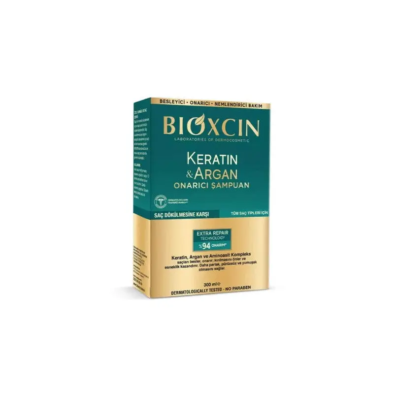 Bioxcin Keratin & Argan Repair Shampoo 300Ml