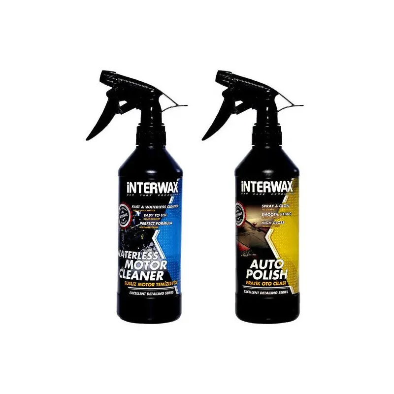 Interwax 2 Pieces, Set Waterless Engine Cleaner And Fast Polish 500 Ml