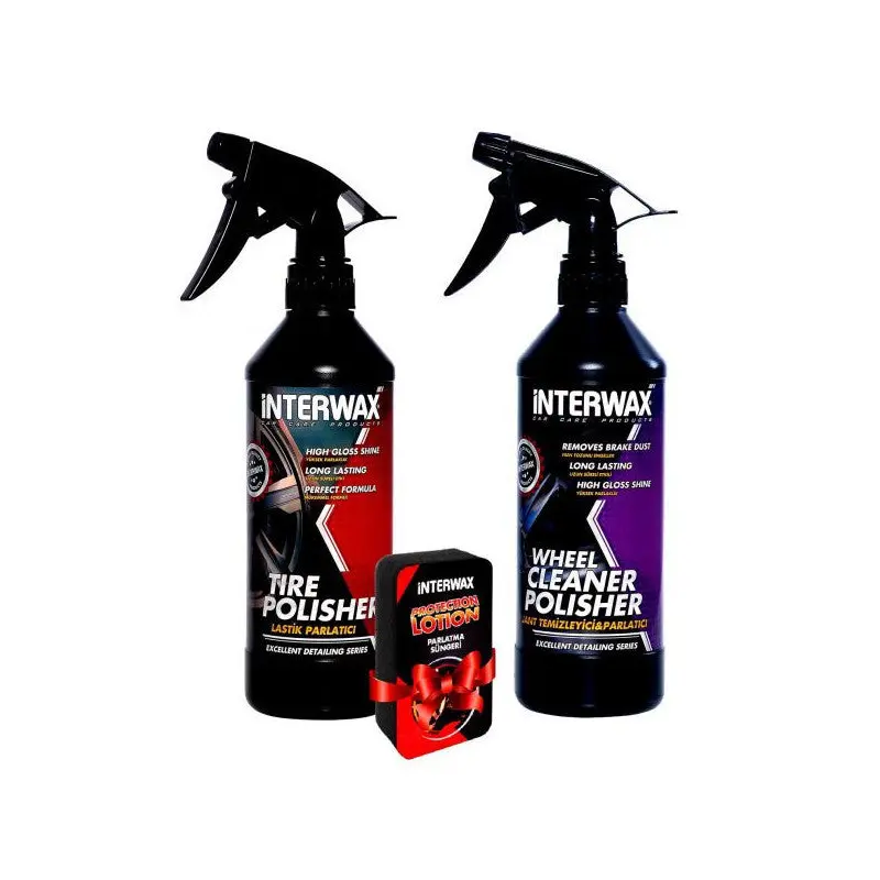 Interwax 2 Set Tire Shine And Rim Cleaner 500 Ml