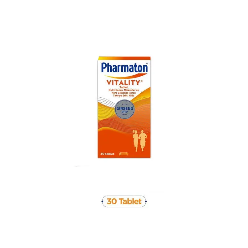 Pharmaton Vitality 30 Tablet - Ginseng G115, Multivitamin Ve Mineral