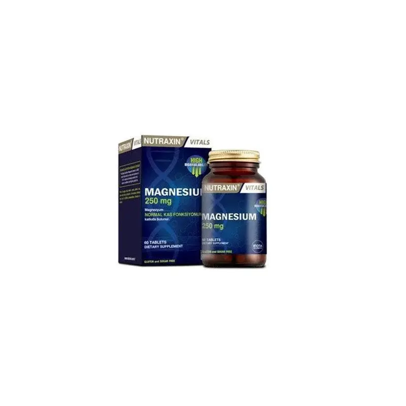 Nutraxin Magnesium 250 Mg 60 Tablet