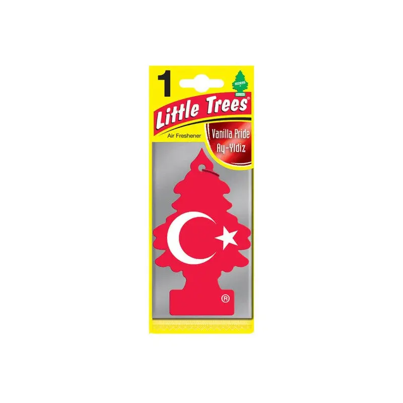 Little Trees Turkish Flag Vanilla Flavored Car Air Freshener