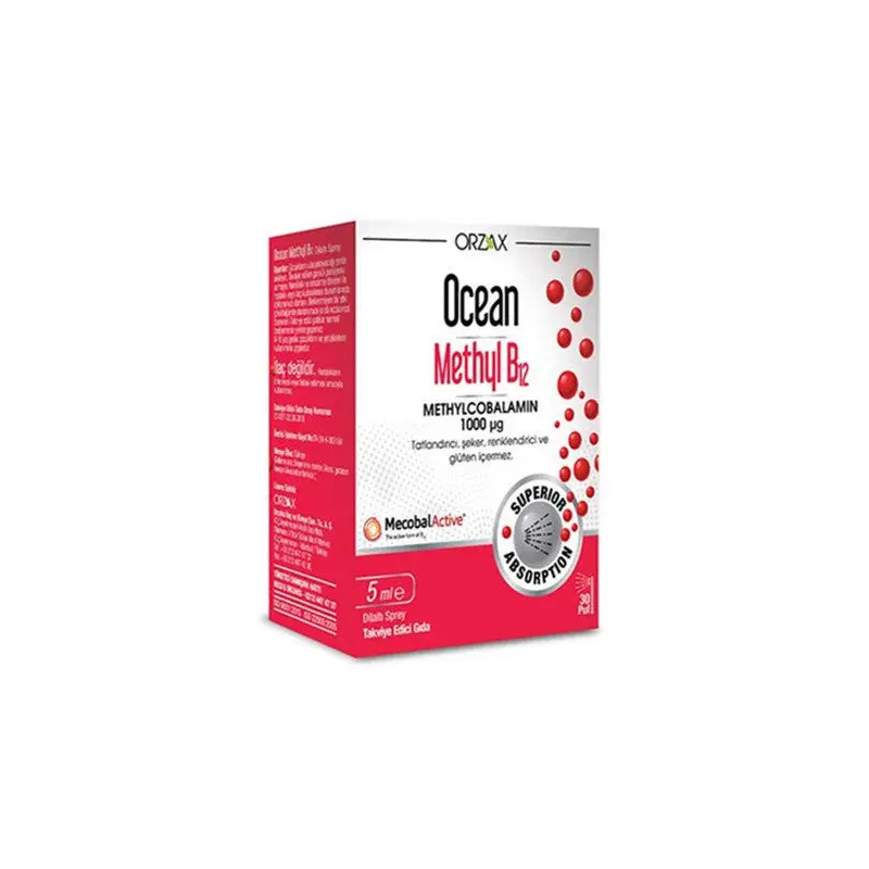 Ocean 1000 Mg Methyl Cobalamin B12 Sprey 5 Ml