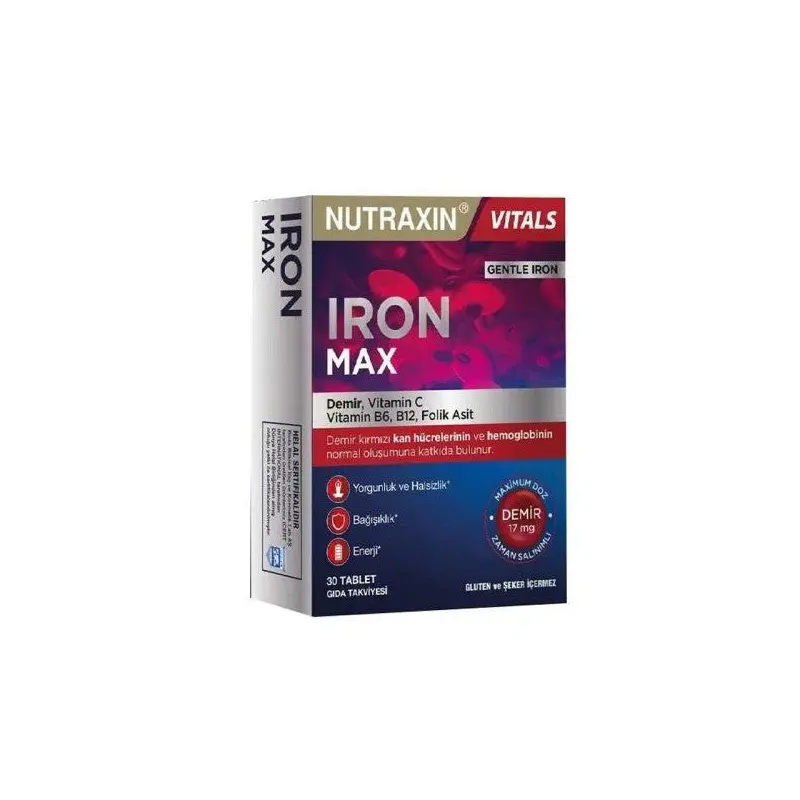 Nutraxin Iron Max 17 Mg 30 Tablets
