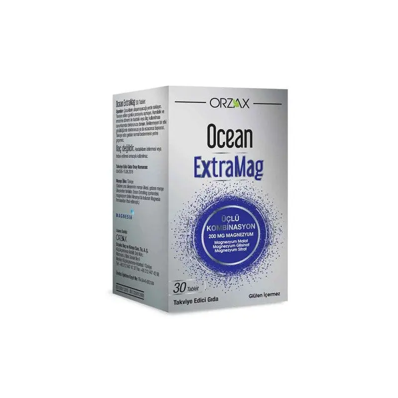 Orzax Ocean Extramag Triple Combination Food Supplement 30 Tablets