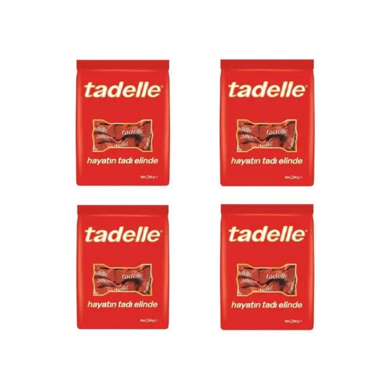Tadelle Mini Hazelnut Filled Milk Chocolate 200 Gr X 4 Pk