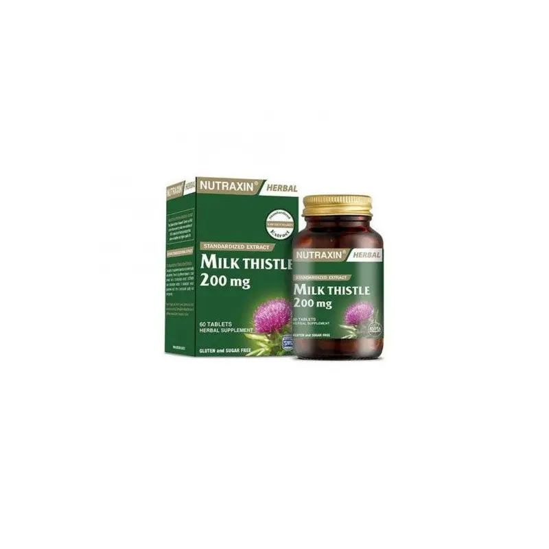 Herbal Milk Thistle 200Mg Extract Containing Supplementary Food 60 Tablets