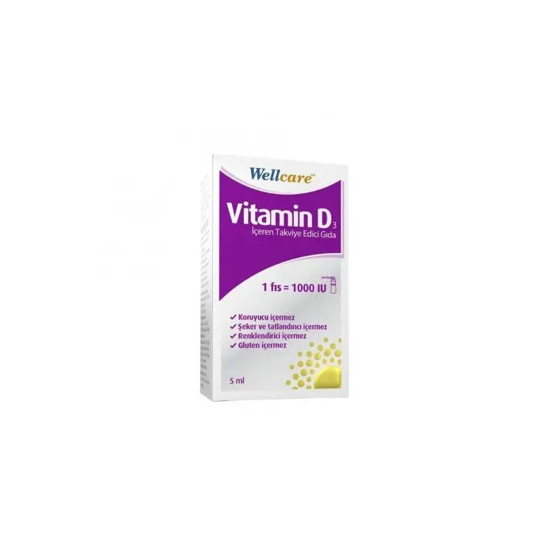 Vitamin D3 Containing Supplementary Food 1000Iu 5Ml