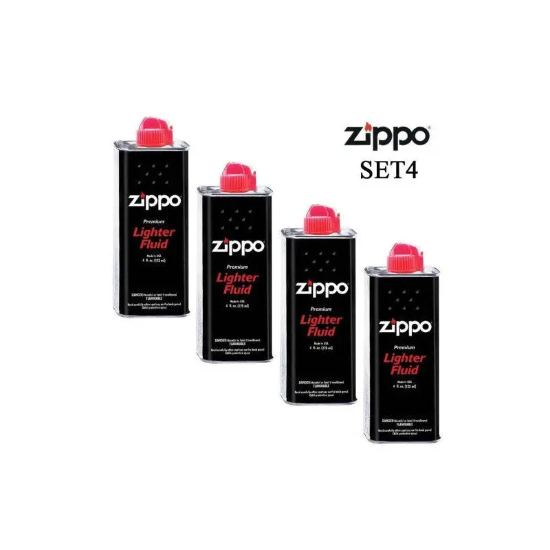 Zippo Lighter Gasoline 4 Pieces