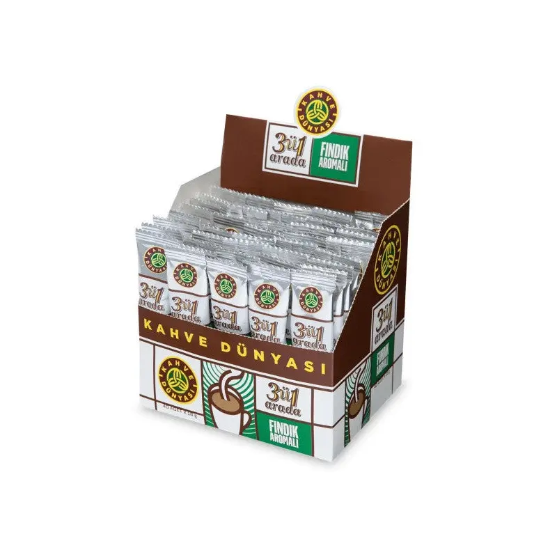 Coffee World 3-1 Hazelnut Flavored Coffee 40 X 18 Gr X 4 Pieces