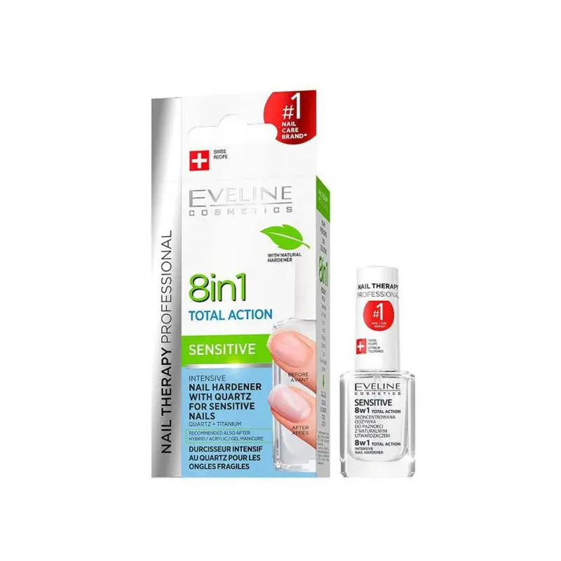Eveline 8 In 1 Total Action Sensitive 12Ml | Nail Care