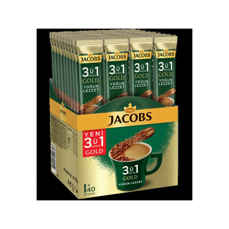 Jacobs 3-in-1 Gold Coffee Mix Intense Taste 40 Pieces