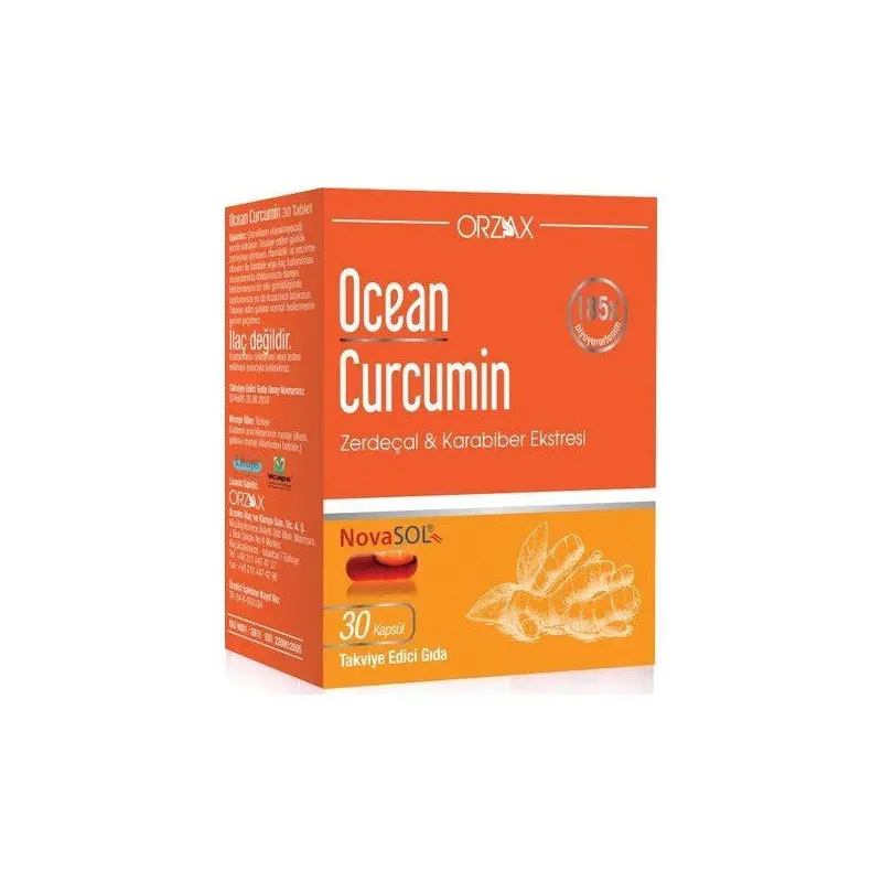 Orzax Ocean Curcumin Turmeric Extract 30 Capsules